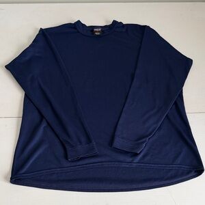 Patagonia Capilene Long Sleeve Base Layer Shirt Men’s Large GUC Navy Blue
